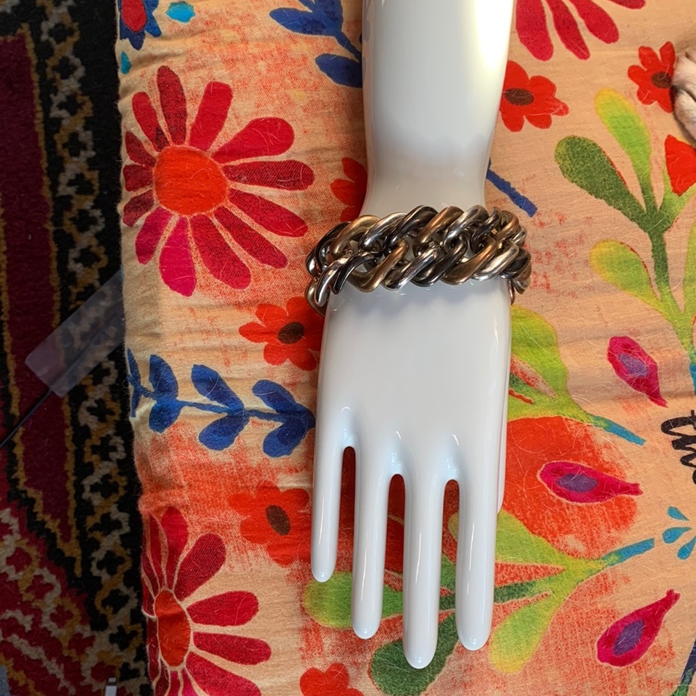Vintage Chain Gang Bracelet - Mixed Metals Lightweight